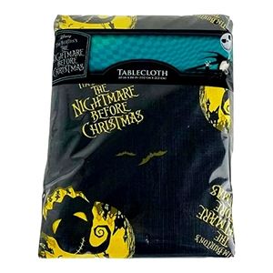 The Nightmare Before Christmas Black Yellow Tablecloth Oogie Boogie 60 x 84 in